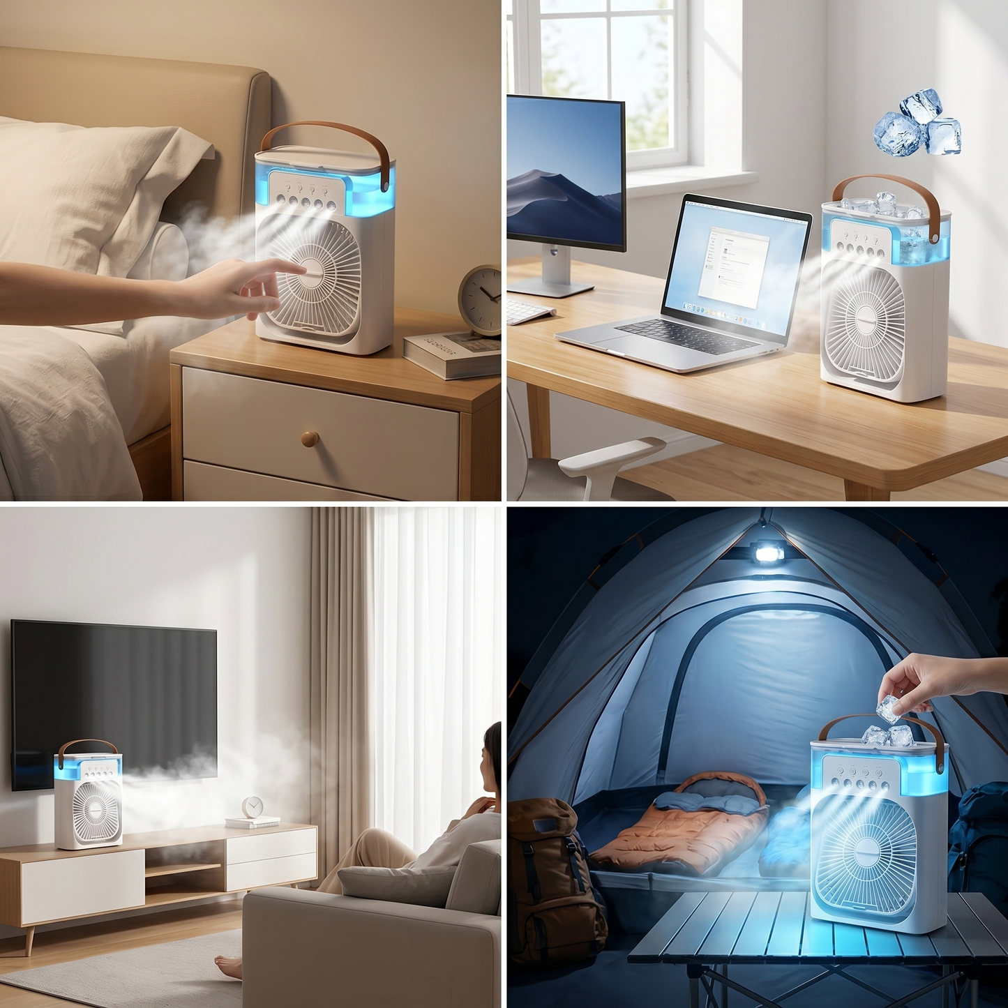 Ventilateur Climatiseur 3-en-1 – Spécial Canicule Été