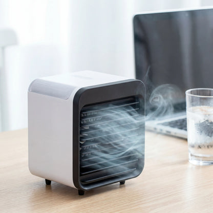 Mini Climatiseur USB Portable 3 Vitesses - Ventilateur + Humidificateur
