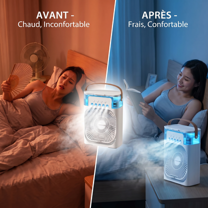 Ventilateur Climatiseur 3-en-1 – Spécial Canicule Été