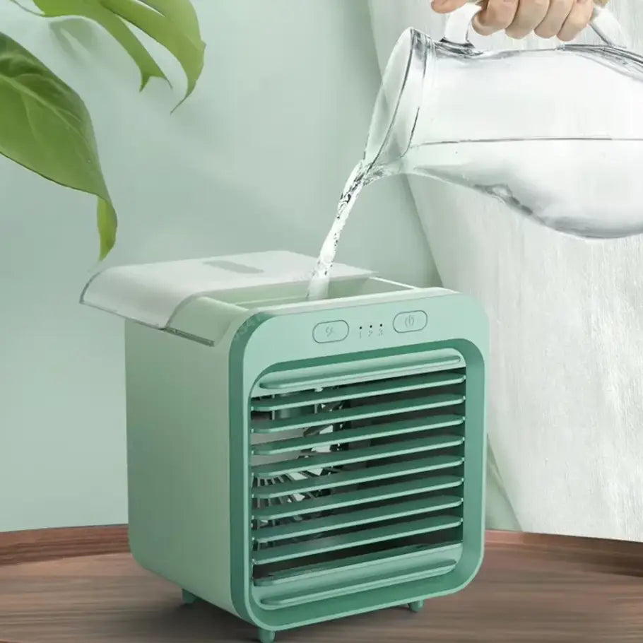 Mini Climatiseur USB Portable 3 Vitesses - Ventilateur + Humidificateur